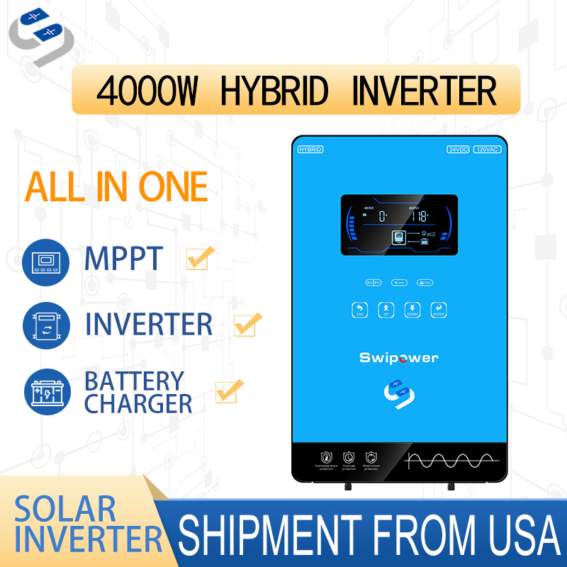 Drone Solar Charger - CNSWIPOWER อินเวอร์เตอร์พลังงานแสงอาทิตย์แบบไฮบริด 4500VA 24V 4000W แปลงไฟจาก