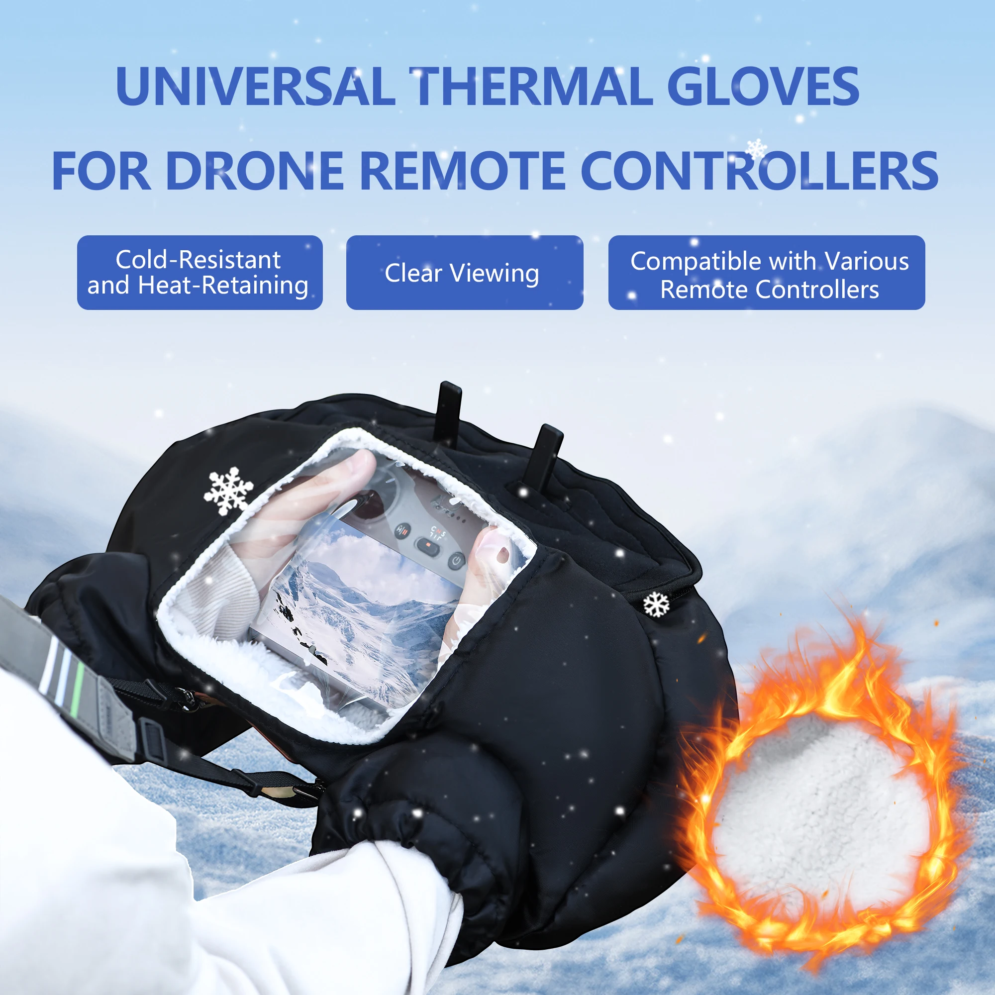 Dji Drone Air 3 - ถุงมือกันหนาวสำหรับนักบินโดรน ถุงมือกันหนาวสำหรับ DJI Avata 360/Mavic 4
