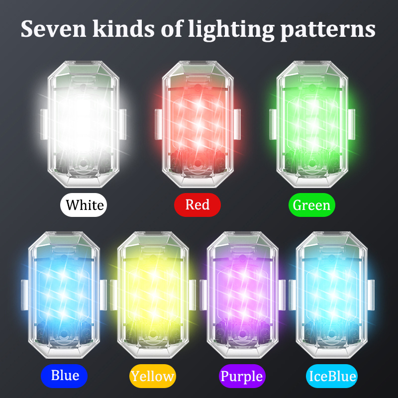 ไฟสโตรบ LED ไร้สาย 2 ชิ้น/4 ชิ - Drone Strobe Light บทวิจารณ์และราคา