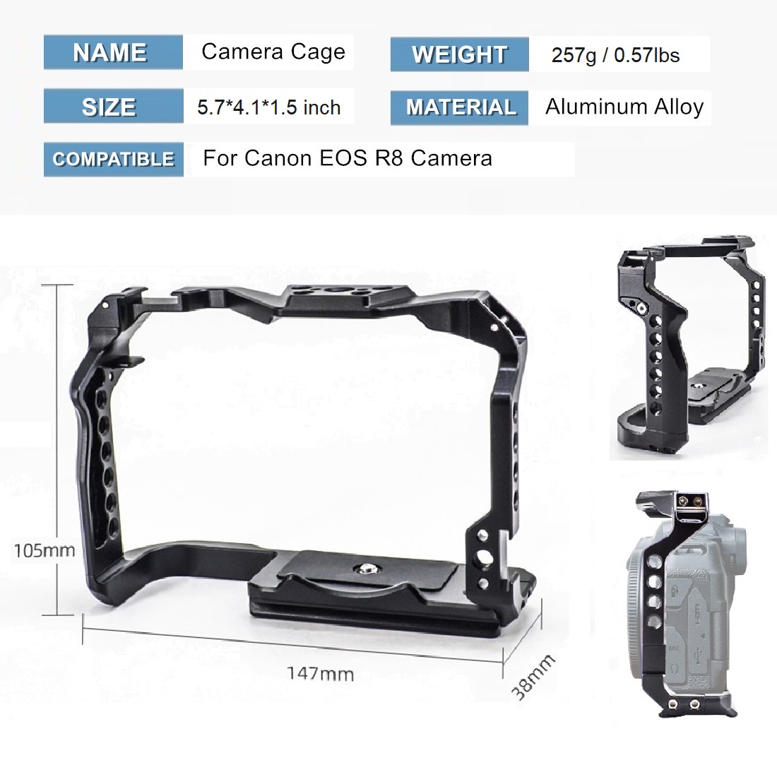 กรอบป้องกันกล้องสำหรับ Canon E - Canon Camera Eos R8 บทวิจารณ์และราคา