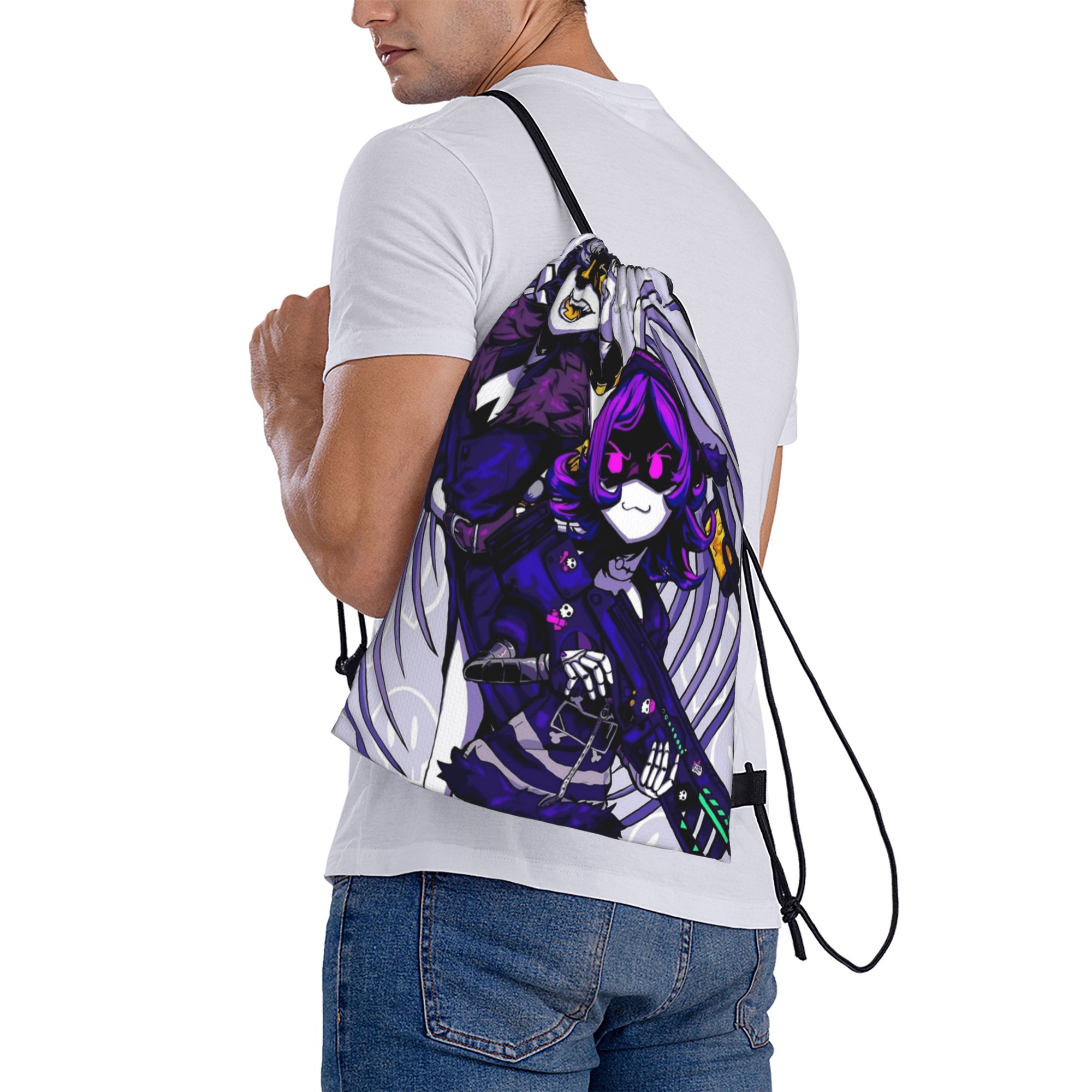 กระเป๋าเชือกรูดลายอนิเมะ Murde - Drone Backpack บทวิจารณ์และราคา
