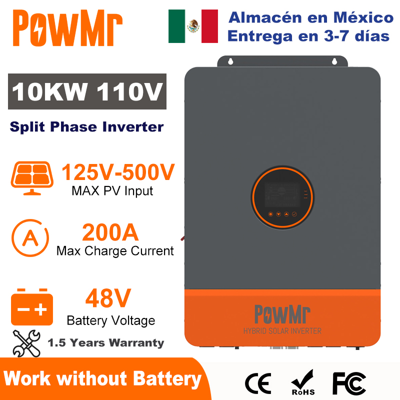 PowMr 10KW แยกเฟสอินเวอร์เตอร์ - Drone Solar Charger บทวิจารณ์และราคา